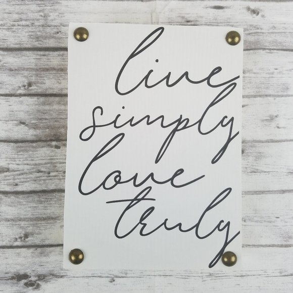 Live Simply Love Truly Table Décor Wall Art - Picture 2 of 7